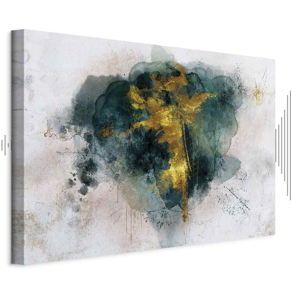 Abstract Golden Hour Watercolour Canvas Print