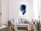 Stunning Canvas Print with Abstract Blue Design