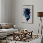 Blue Watercolor Abstract Canvas Print