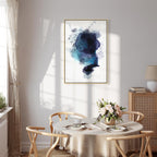 Blue Watercolor Abstract Canvas Print