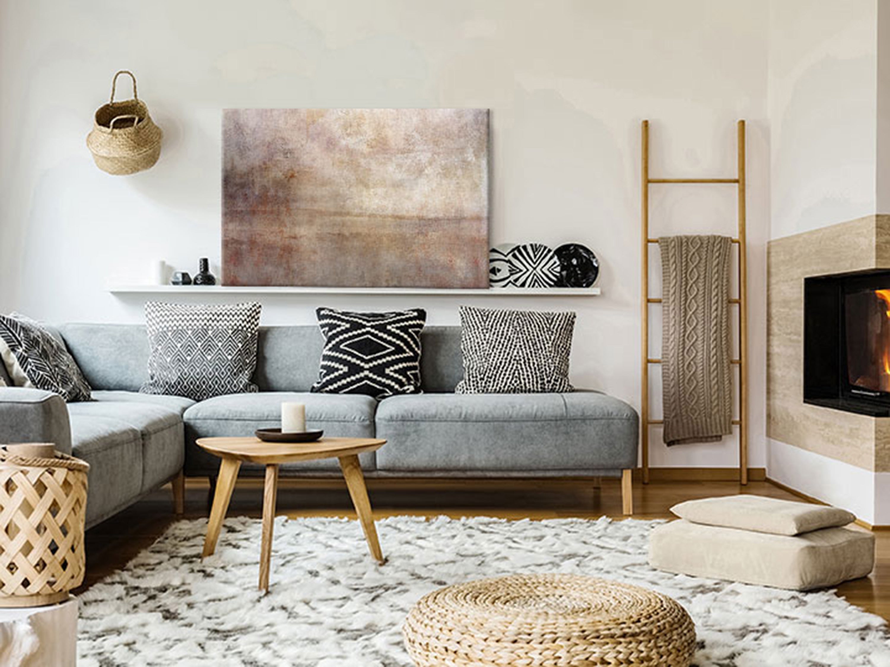 Canvas Print with Abstract Design and Stylish Touch