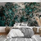 Scandinavian Green Abstract Wall Mural
