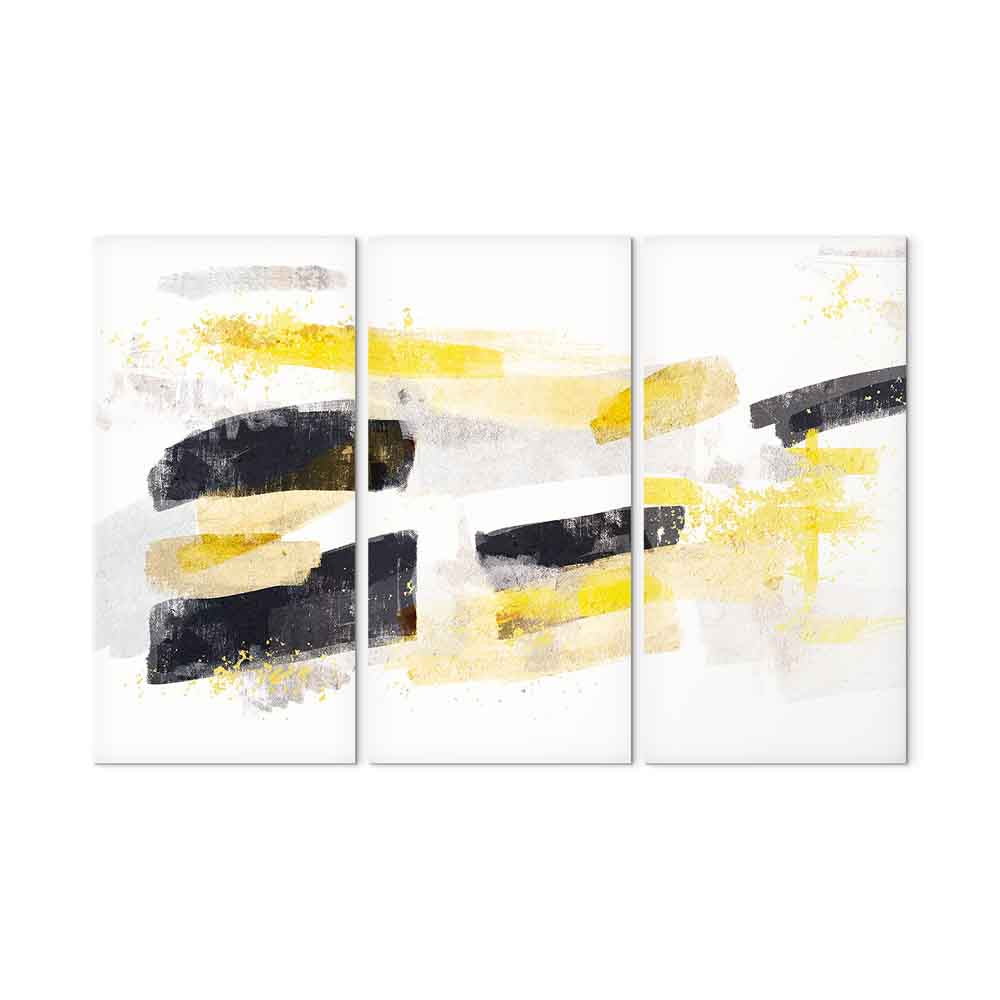 Abstract Stain Expression Modern Canvas Print (3 Parts)