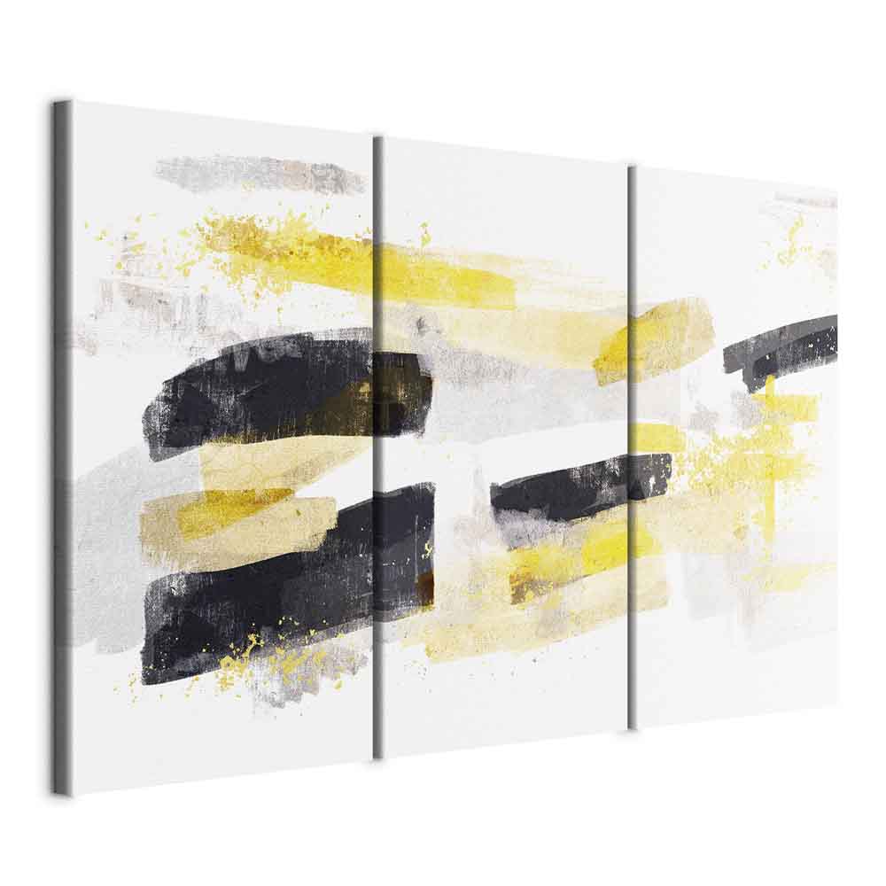 Abstract Stain Expression Modern Canvas Print (3 Parts)