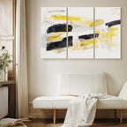Abstract Stain Expression Modern Canvas Print (3 Parts)