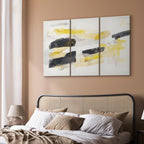 Abstract Stain Expression Modern Canvas Print (3 Parts)