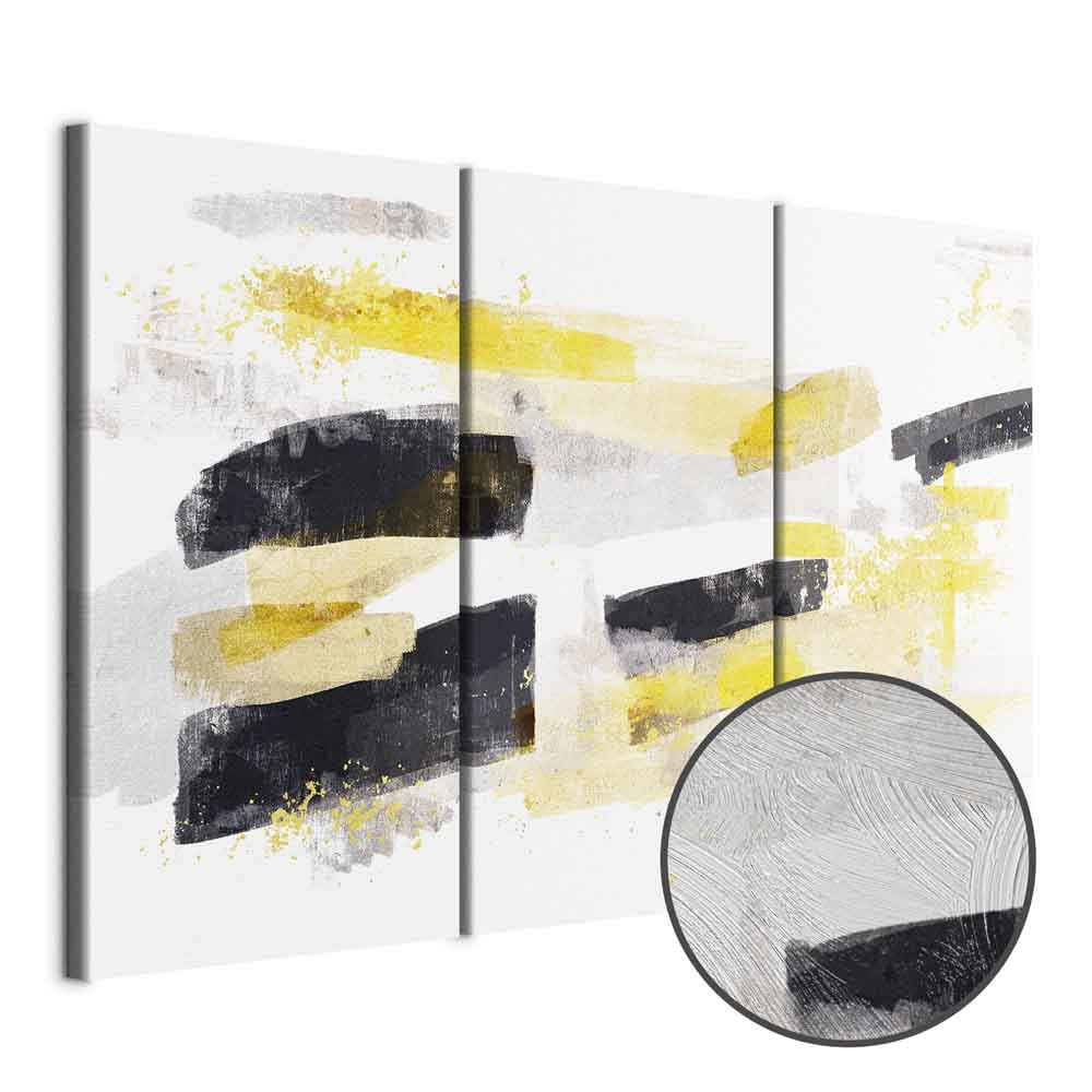Abstract Stain Expression Modern Canvas Print (3 Parts)