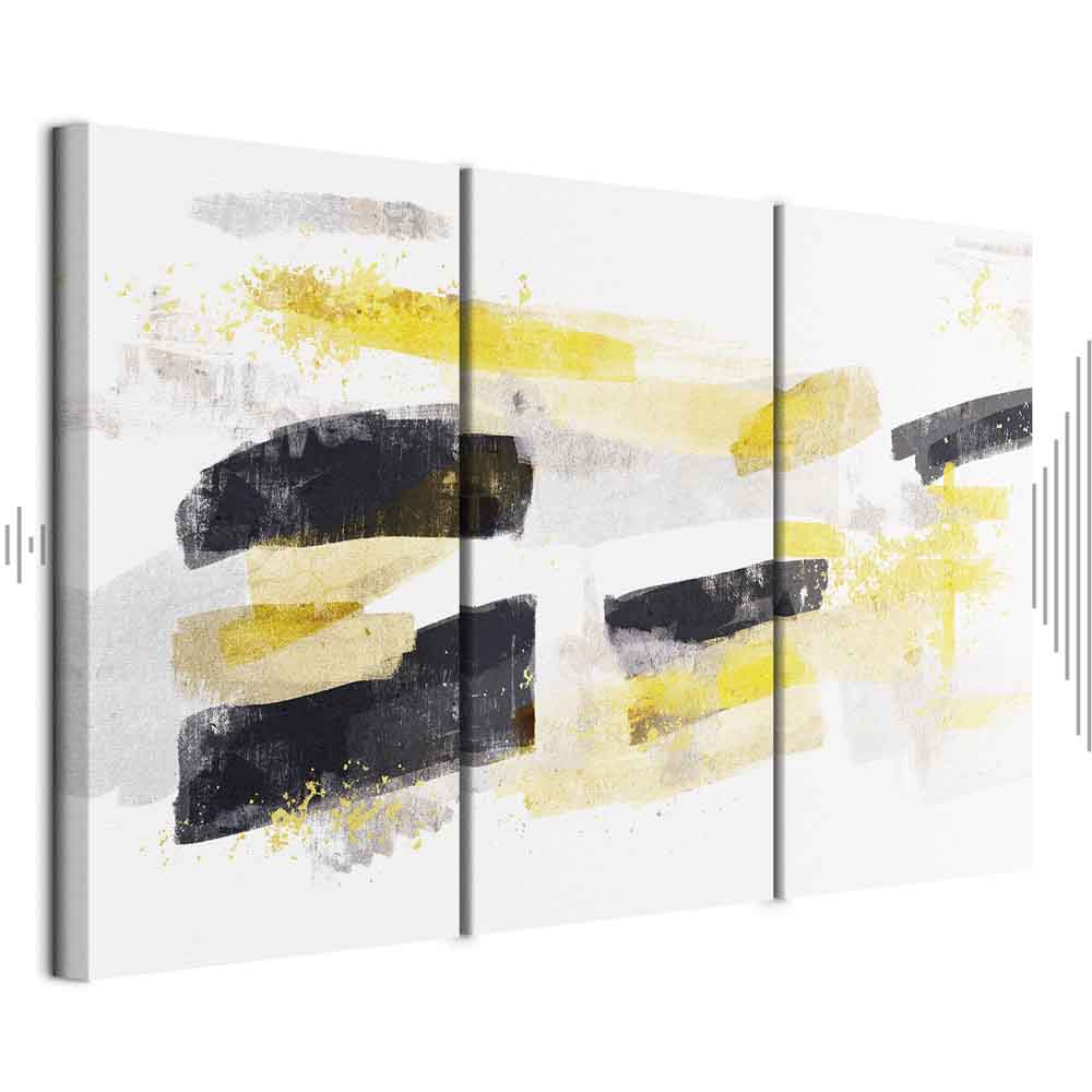 Abstract Stain Expression Modern Canvas Print (3 Parts)