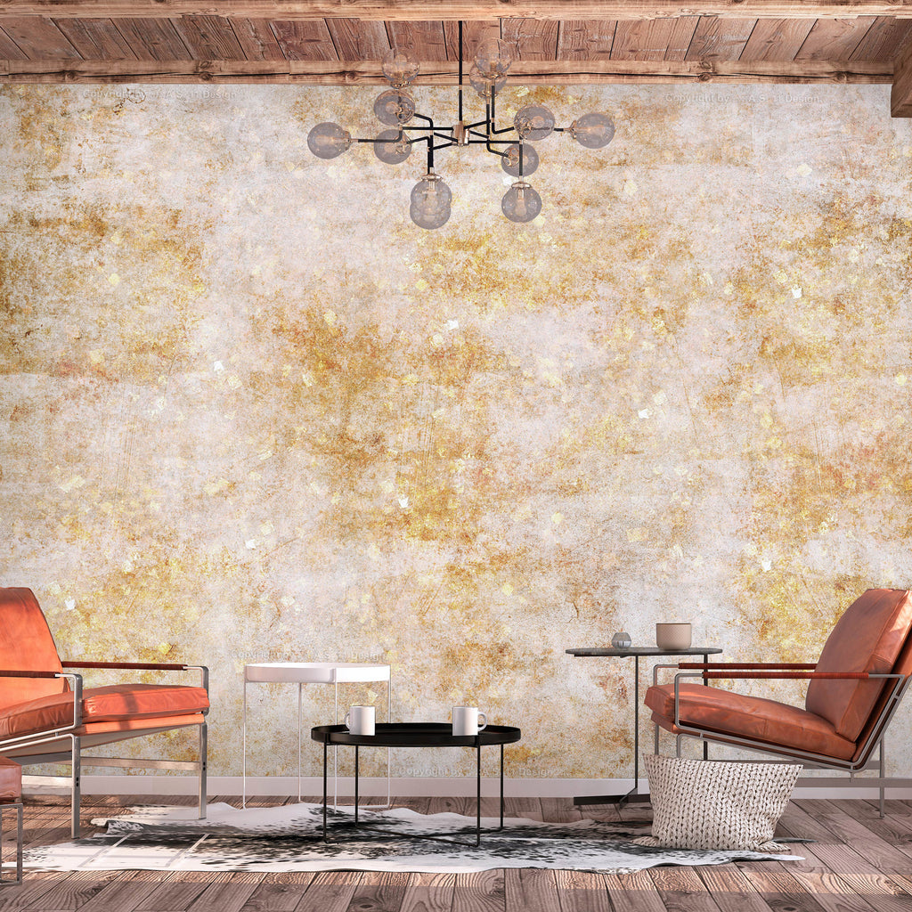 Abstract Wall Mural Featuring Sun Explosion Patterns