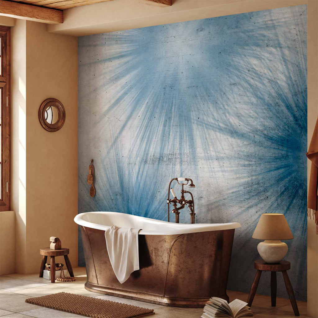Blue Shadow Abstract Texture Wall Mural