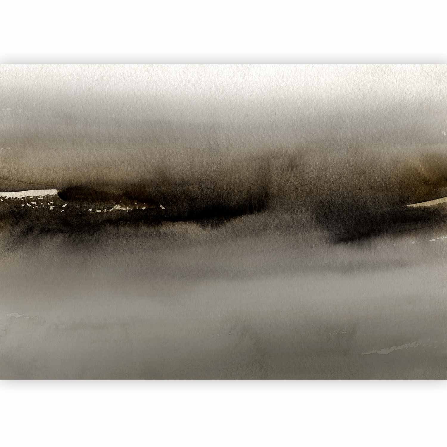 Abstract Modern Wall Mural with Grey and Black Pattern