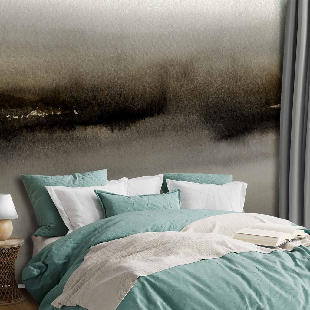 Grey Abstract Modern Painting Wall Mural