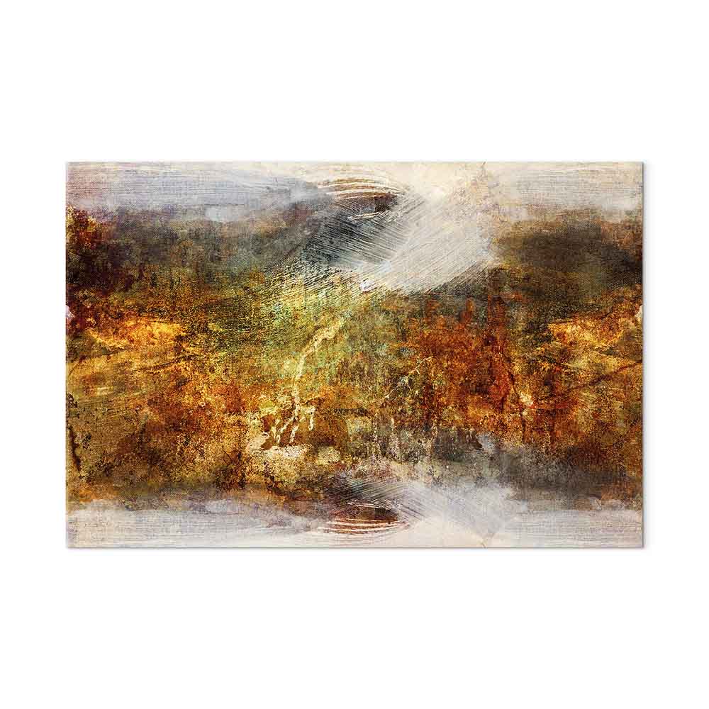 Abstract Texture Multicolor Wide Canvas Print