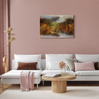 Abstract Texture Multicolor Wide Canvas Print