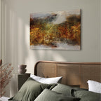 Abstract Texture Multicolor Wide Canvas Print