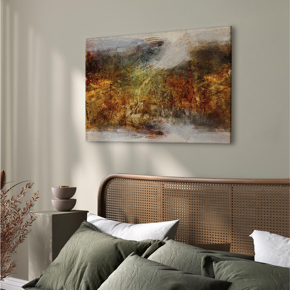 Abstract Texture Multicolor Wide Canvas Print