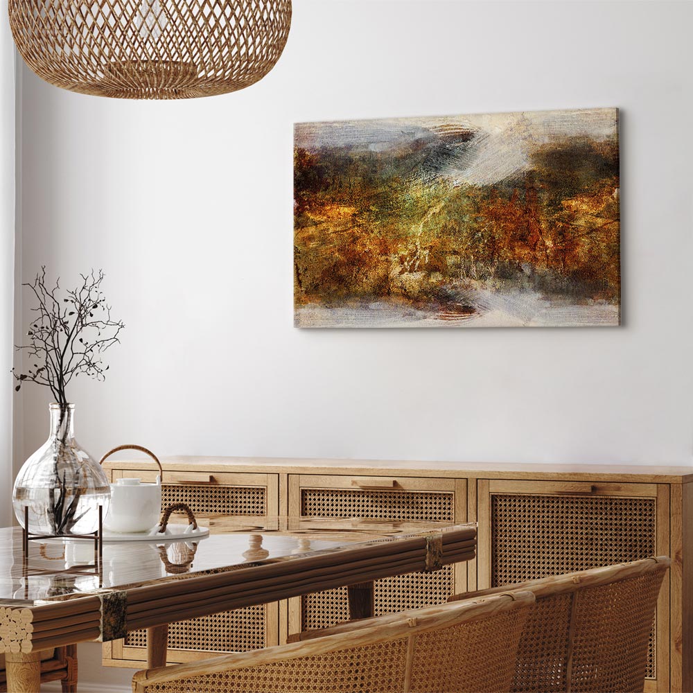 Abstract Texture Multicolor Wide Canvas Print