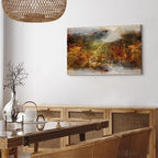 Abstract Texture Multicolor Wide Canvas Print