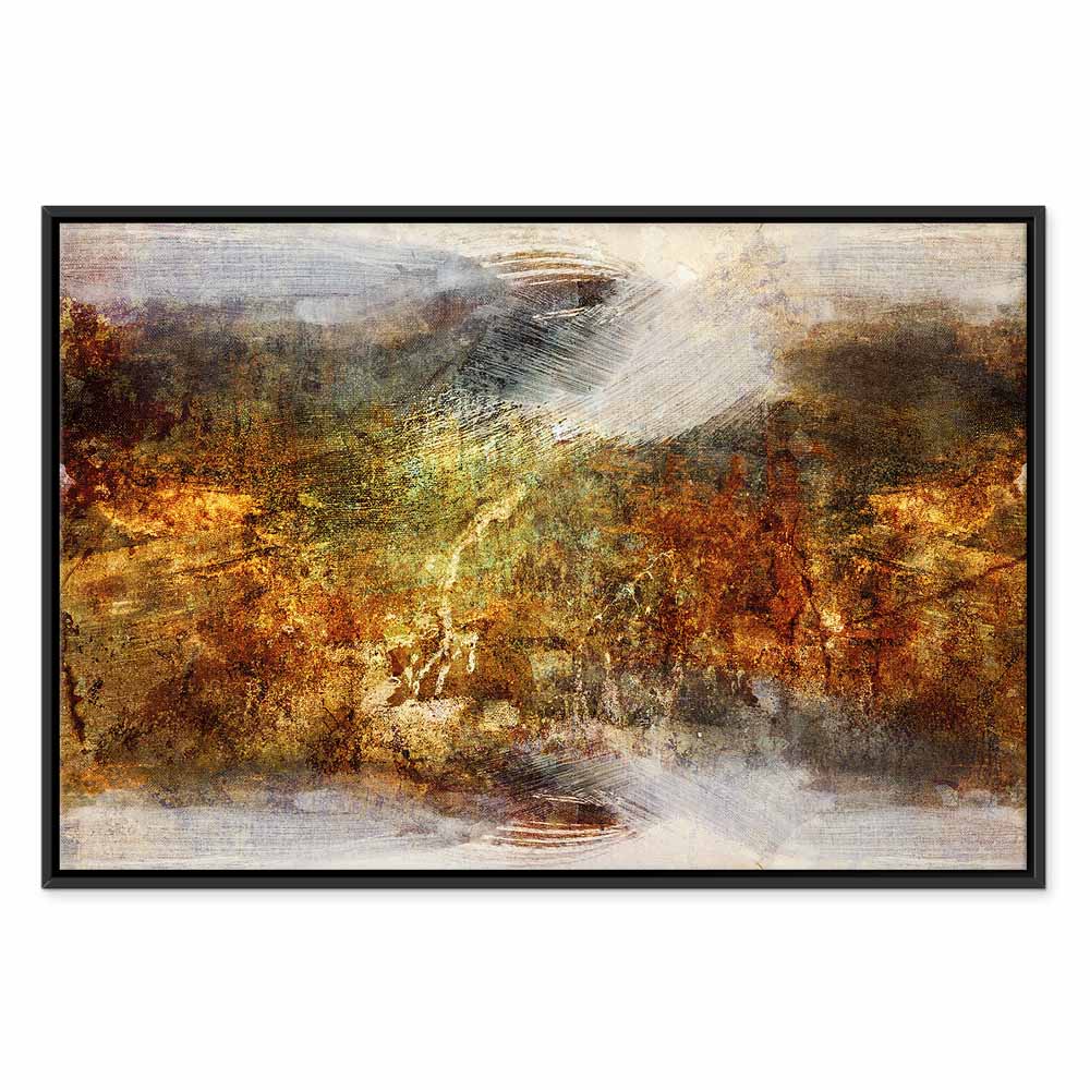Abstract Texture Multicolor Wide Canvas Print