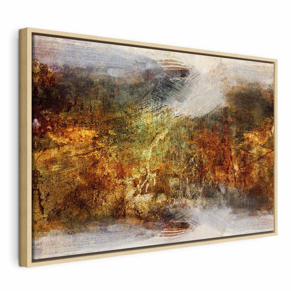 Abstract Texture Multicolor Wide Canvas Print
