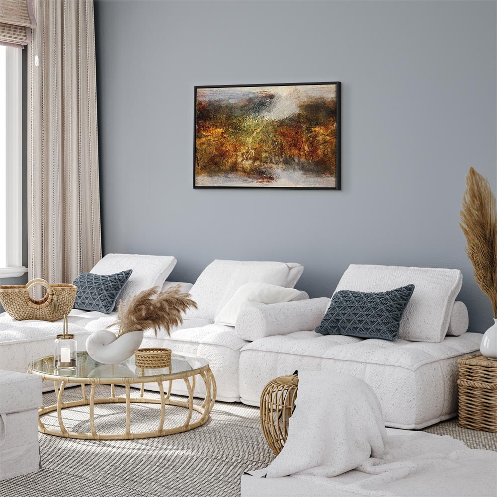 Abstract Texture Multicolor Wide Canvas Print