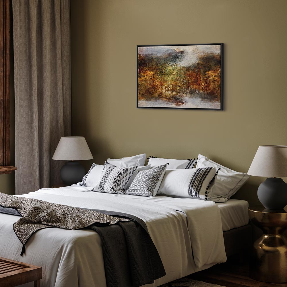 Abstract Texture Multicolor Wide Canvas Print