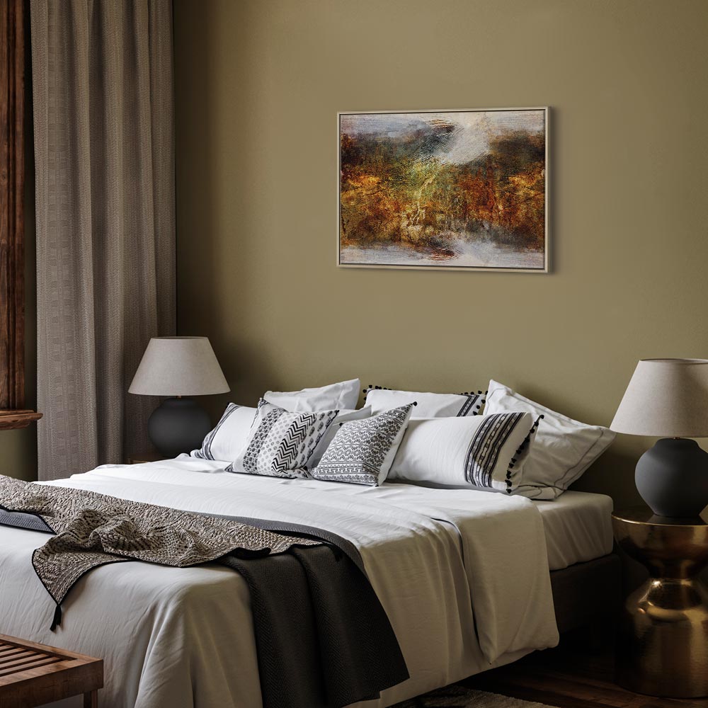 Abstract Texture Multicolor Wide Canvas Print