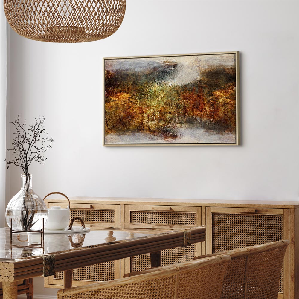 Abstract Texture Multicolor Wide Canvas Print