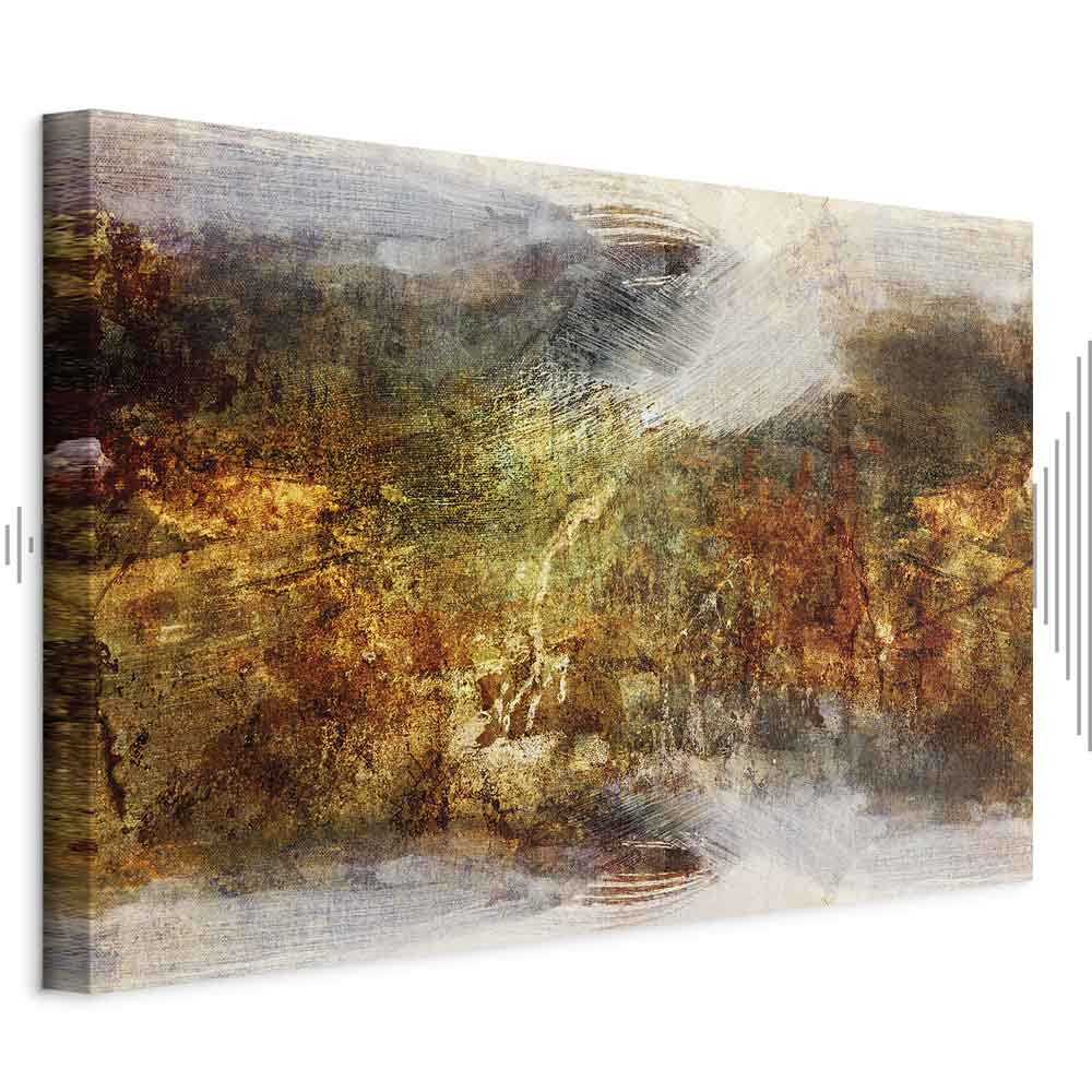 Abstract Texture Multicolor Wide Canvas Print