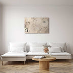 Feminine Line Art Portrait Minimalist Canvas Print