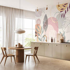 Vegetable Line Art Modern Wall Mural