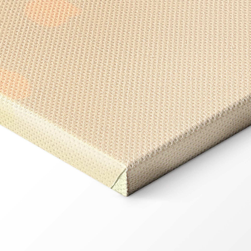 Warm Nature Leaves Line Art Canvas Print