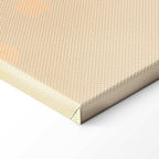 Warm Nature Leaves Line Art Canvas Print