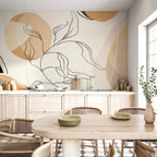 Stylish Abstract Landscape Wall Mural Decor