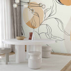 Abstract Landscape Line Art Wall Mural