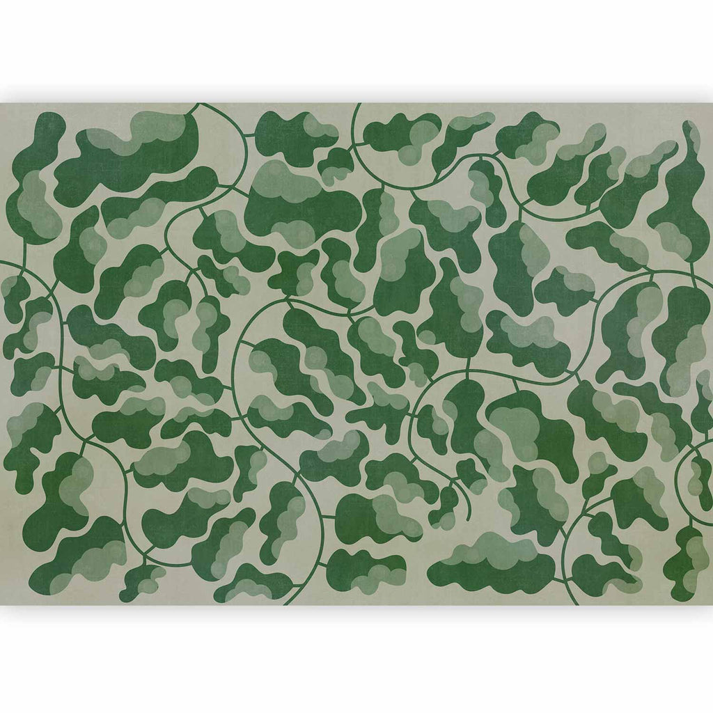 Green Labyrinth Wall Mural for Stylish Interiors