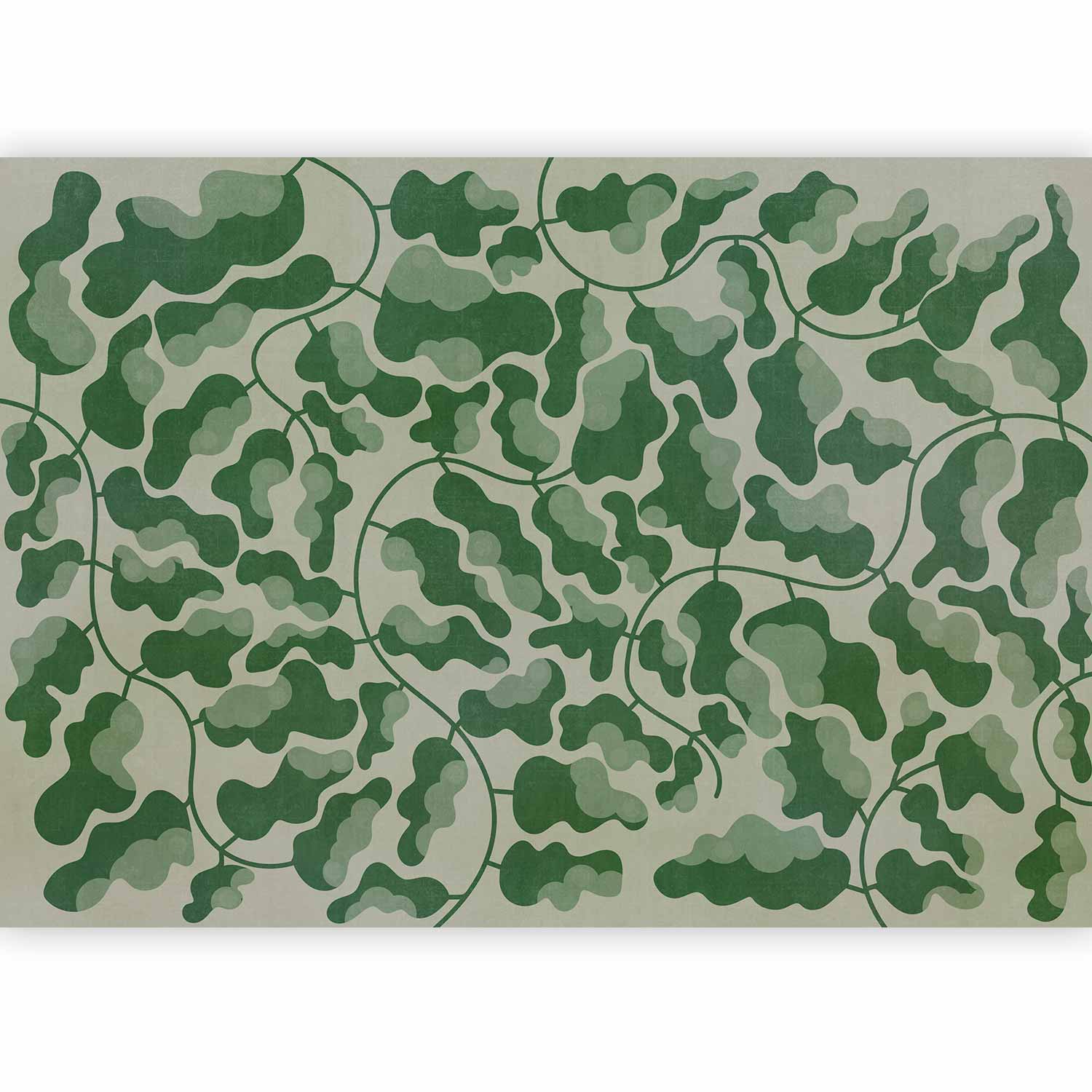 Green Labyrinth Wall Mural for Stylish Interiors