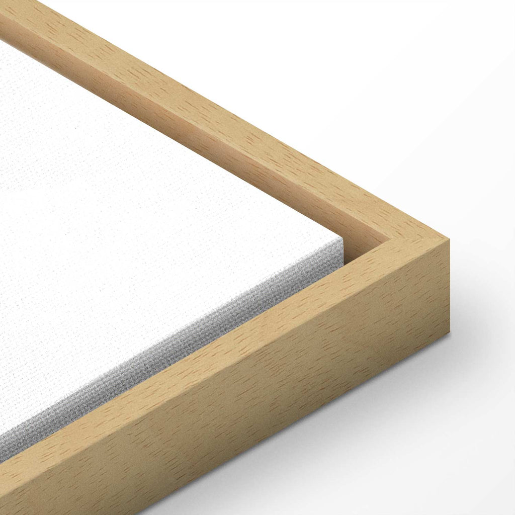 Pastel Monstera Leaf Line Art Canvas Print