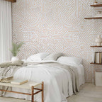 Geometric Gold and Marble Abstract Wall Mural