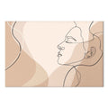 Feminine Line Art Figure Canvas Print