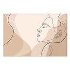 Feminine Line Art Figure Canvas Print