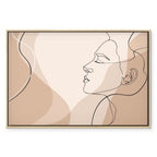 Feminine Line Art Figure Canvas Print