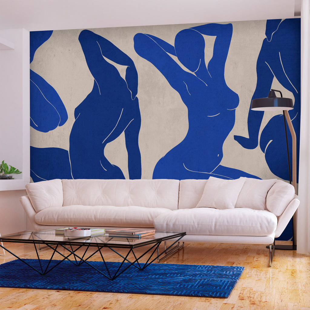 Cobalt Softness Wall Mural Transforming Your Space
