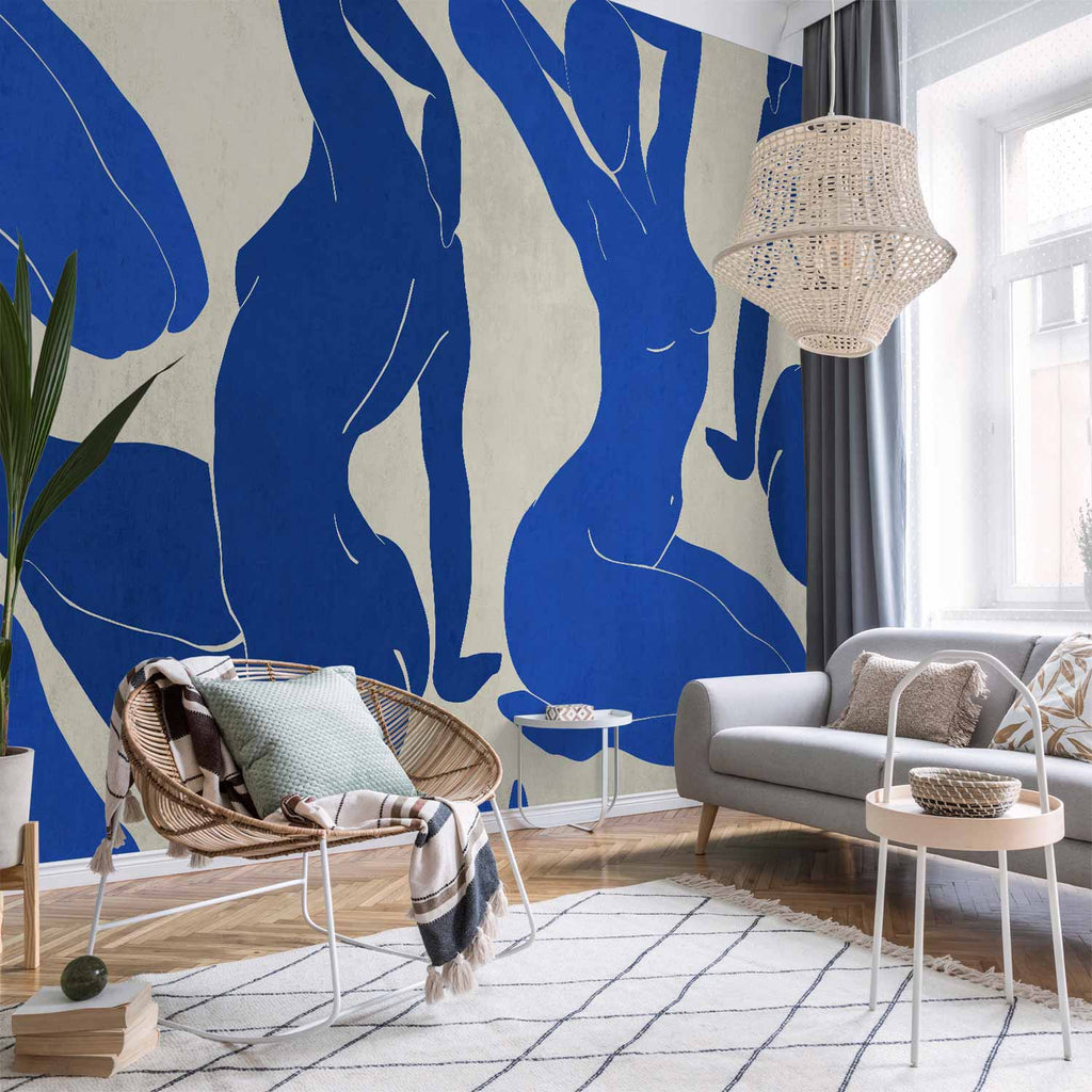 Cobalt Softness Wall Mural Transforming Your Space