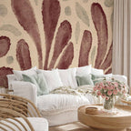 Matisse-Inspired Abstract Leaves Wall Mural