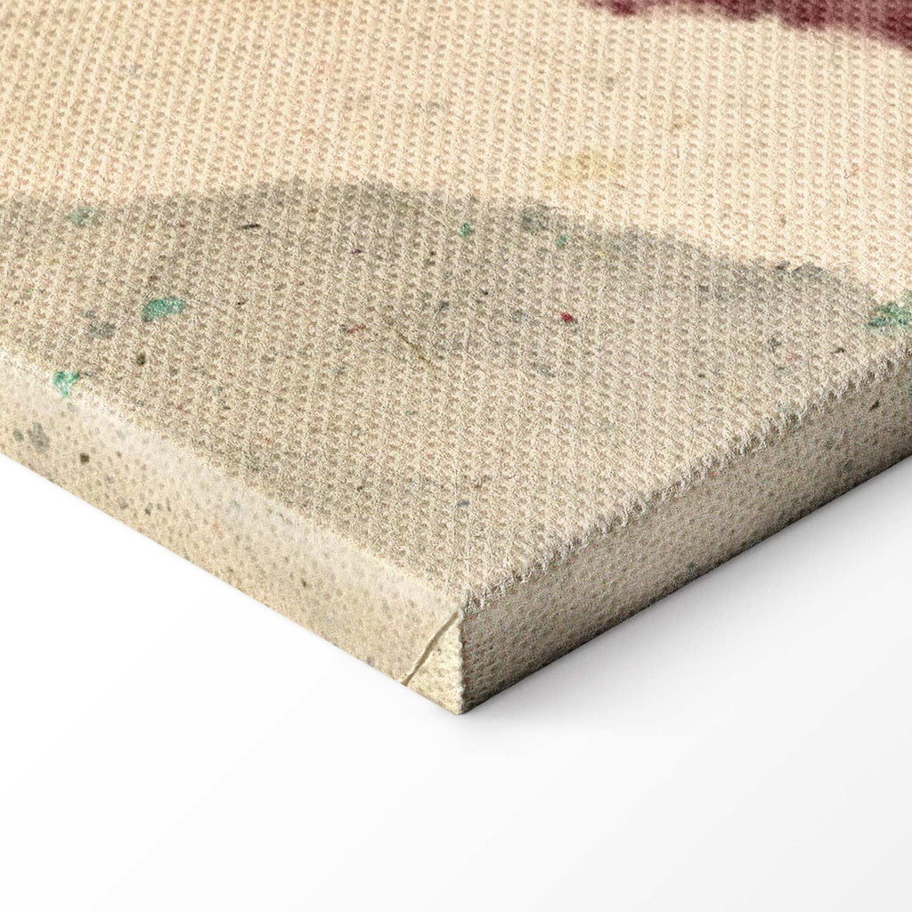 Abstract Leaves and Spots Modern Canvas Print