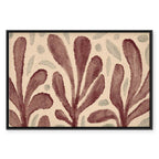 Abstract Leaves and Spots Modern Canvas Print