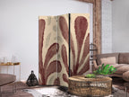 Stylish Room Divider with Waving Leaves Design