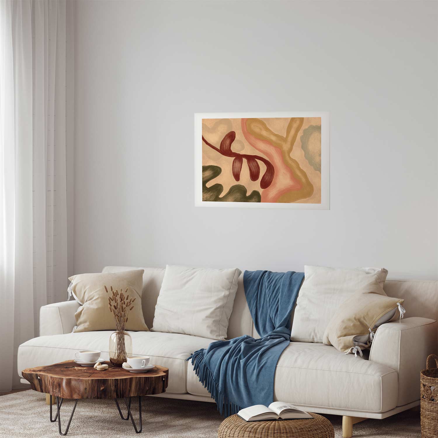 Abstract Colorful Shapes Poster