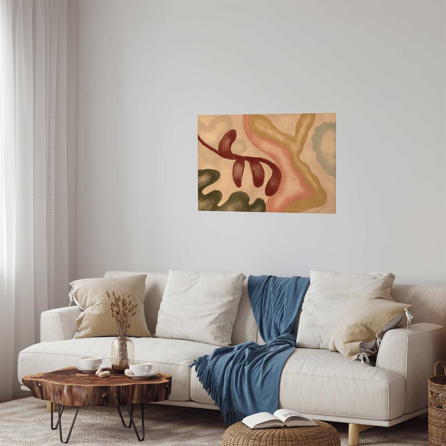 Abstract Colorful Shapes Poster